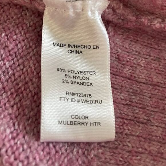 Ellen Tracy Heathered Pink Sweater - Picture 4 of 5